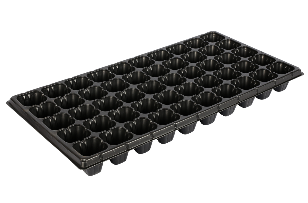 50 Cells Plastic Seed Start Tray 0 4mm To 1 5mm PS Seedling Nursery